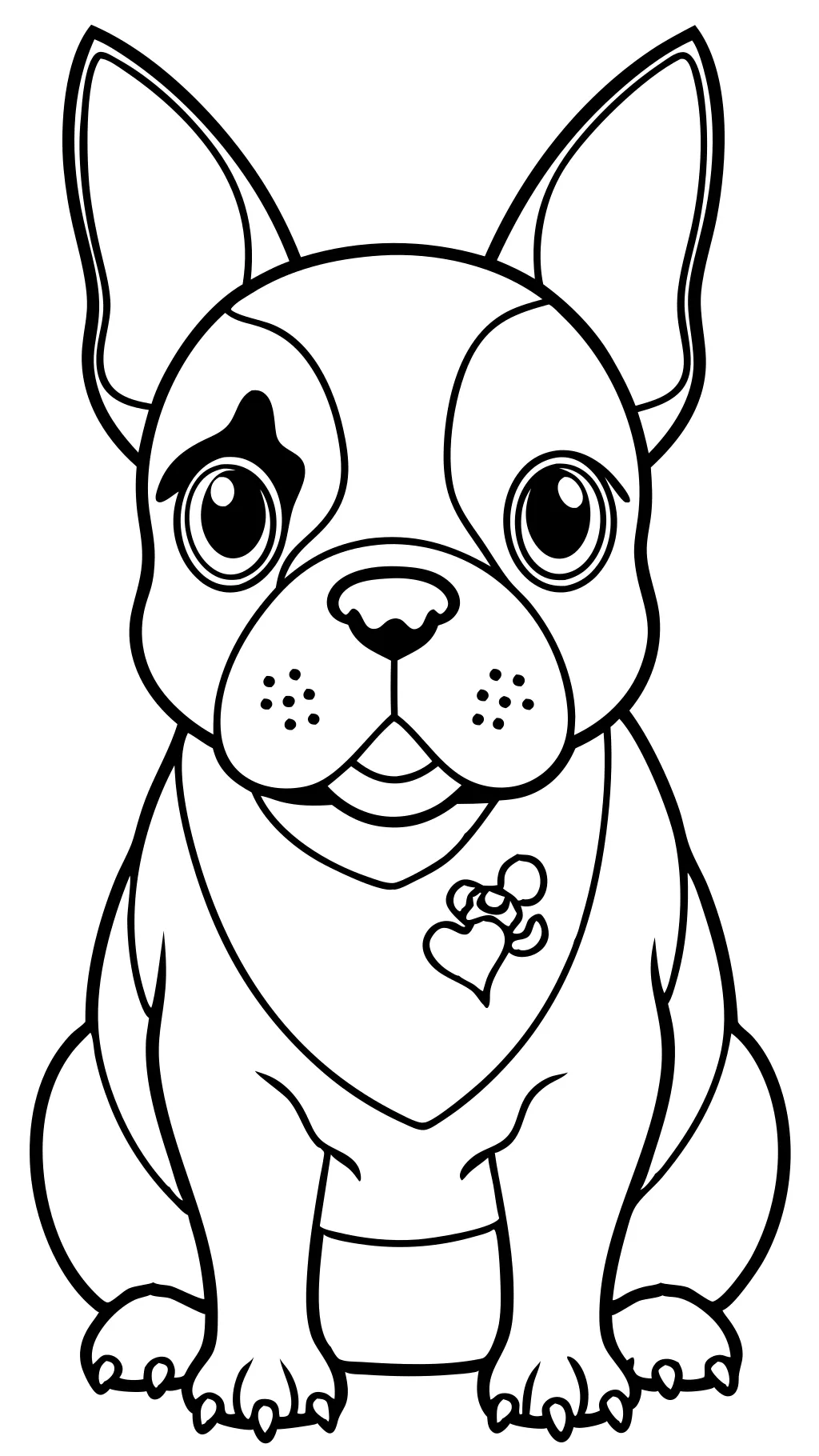 Páginas para colorear de Boston Terrier